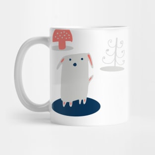 Cute Dog and Cat at the park Mug